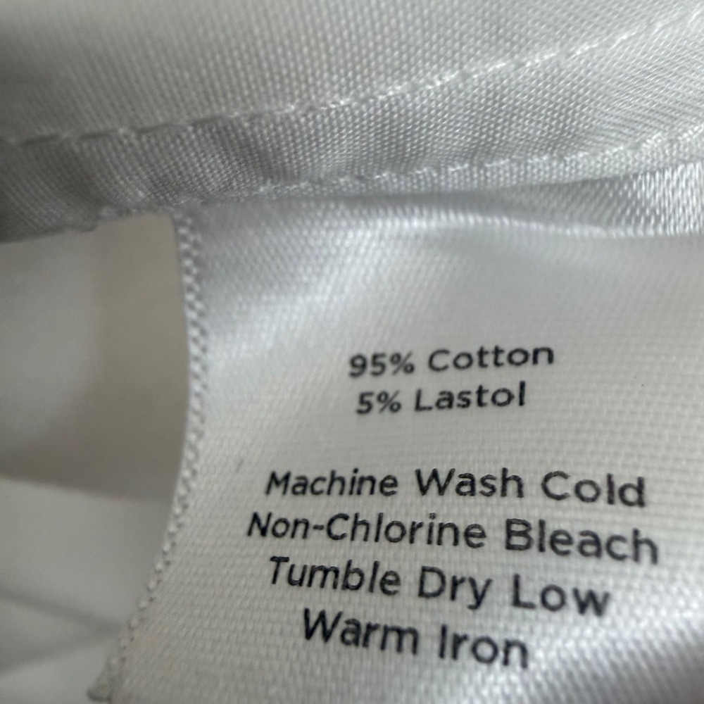 Talbots White Ruffle Sleeveless Blouse Sz 10 Cotton Classic Coastal‎ Cottagecore - Picture 6 of 6